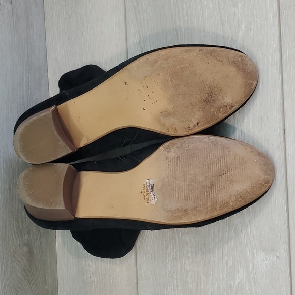 Steve Madden Women Hipster Suede Ankle Heels shoes boots sz 9B - Picture 7 of 11